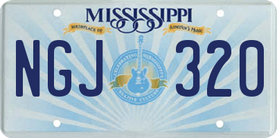 MS license plate NGJ320