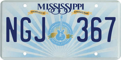 MS license plate NGJ367