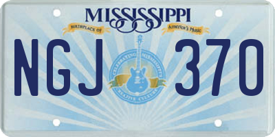 MS license plate NGJ370