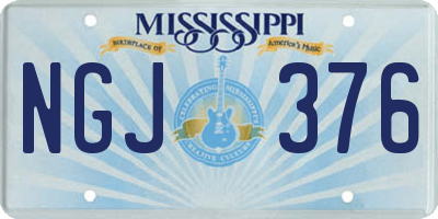 MS license plate NGJ376