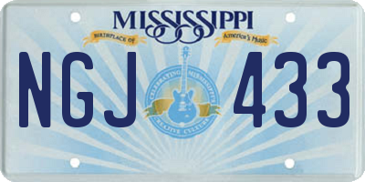 MS license plate NGJ433