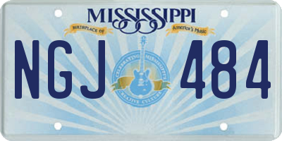 MS license plate NGJ484