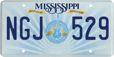 MS license plate NGJ529