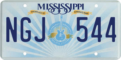 MS license plate NGJ544
