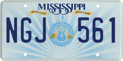MS license plate NGJ561