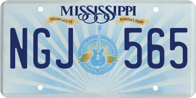 MS license plate NGJ565