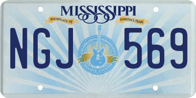 MS license plate NGJ569