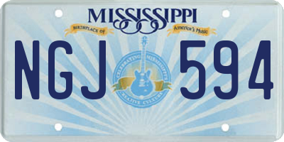 MS license plate NGJ594