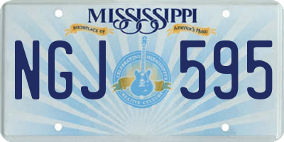 MS license plate NGJ595