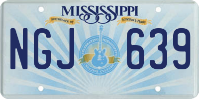 MS license plate NGJ639
