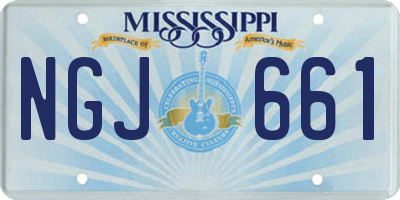 MS license plate NGJ661