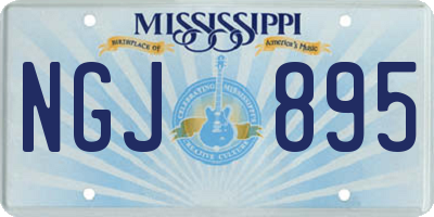 MS license plate NGJ895
