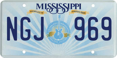 MS license plate NGJ969