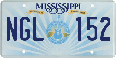 MS license plate NGL152