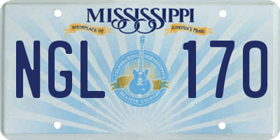MS license plate NGL170