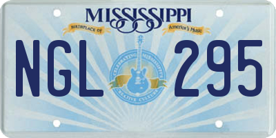 MS license plate NGL295