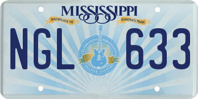 MS license plate NGL633
