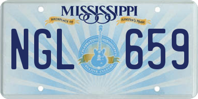 MS license plate NGL659