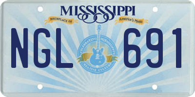 MS license plate NGL691