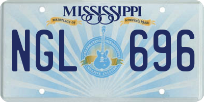 MS license plate NGL696