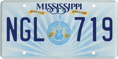 MS license plate NGL719
