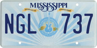 MS license plate NGL737