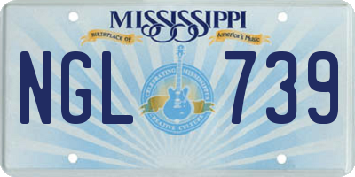 MS license plate NGL739