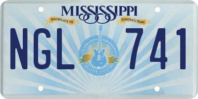 MS license plate NGL741