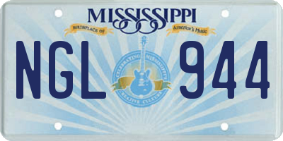 MS license plate NGL944