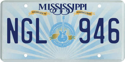 MS license plate NGL946