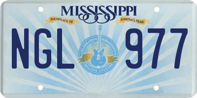 MS license plate NGL977