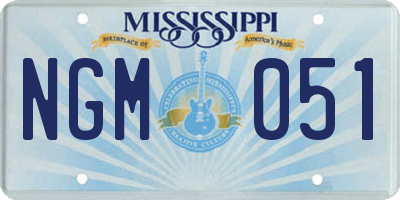 MS license plate NGM051