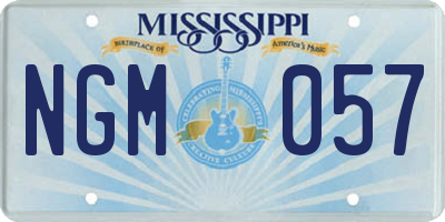 MS license plate NGM057