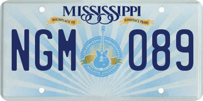 MS license plate NGM089
