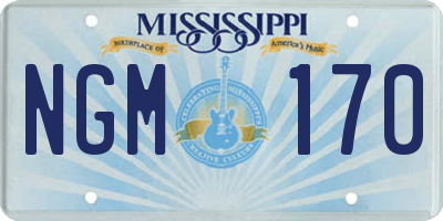 MS license plate NGM170