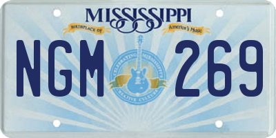 MS license plate NGM269