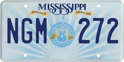 MS license plate NGM272