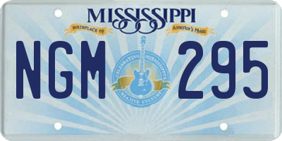 MS license plate NGM295