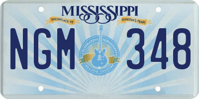 MS license plate NGM348