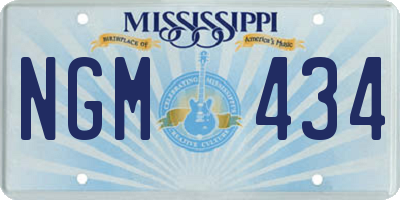 MS license plate NGM434