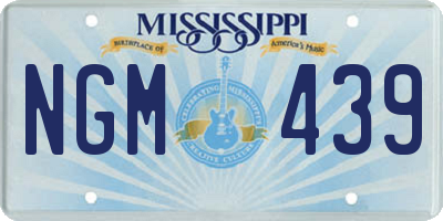 MS license plate NGM439