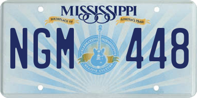 MS license plate NGM448