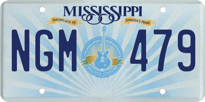 MS license plate NGM479
