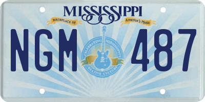 MS license plate NGM487