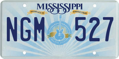 MS license plate NGM527