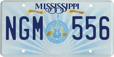 MS license plate NGM556