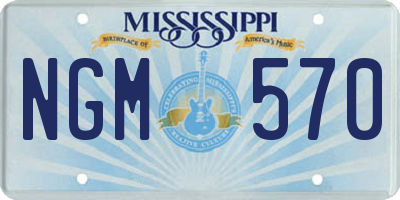 MS license plate NGM570