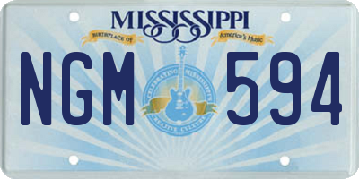 MS license plate NGM594