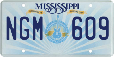 MS license plate NGM609