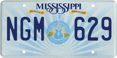 MS license plate NGM629